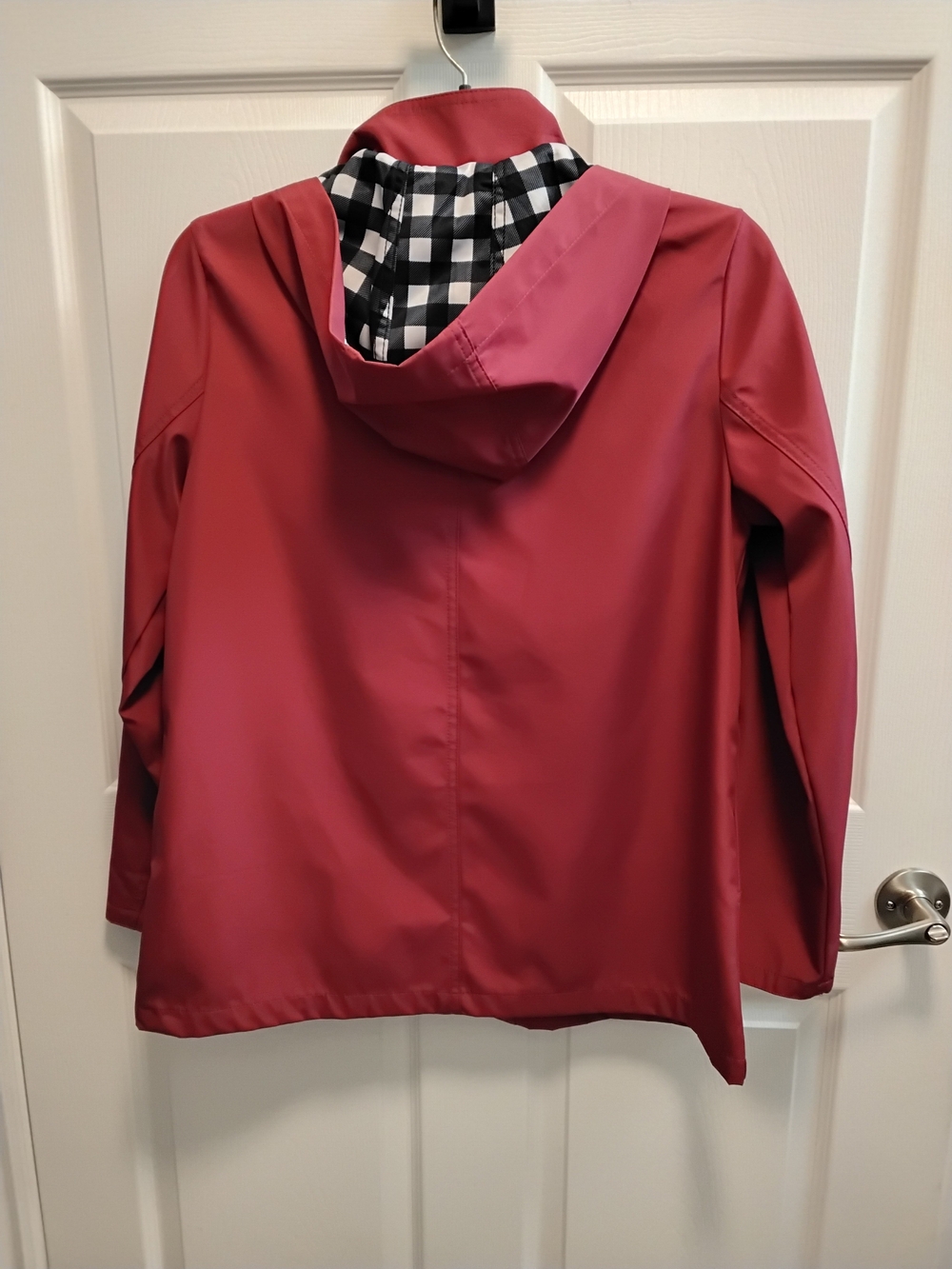 Alia Raspberry Zip-Front Water Resistant Jacket With Hood Size S - Picture 4 of 6